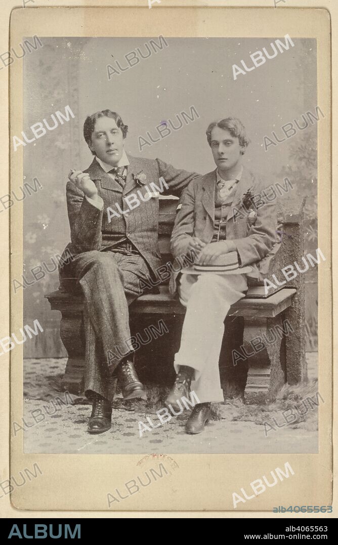 OSCAR FINGAL O'FLAHERTIE WILLS WILDE. Oscar Wilde and Lord Alfred Douglas seated side by side, taken in a Victorian studio. Salome. A tragedy in one act: translated [by Lord A. B. Douglas] from the French of Oscar Wilde: pictured by Aubrey Beardsley. The first issue of the first English edition. Elkin Mathews & John Lane: London; Copeland & Day: Boston, 1894. Source: C.131.f.11,. Language: English.