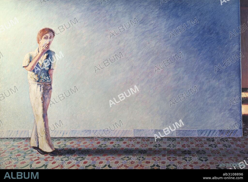 GUILLERMO PÉREZ VILLALTA. Personaje ante la pared/1975.