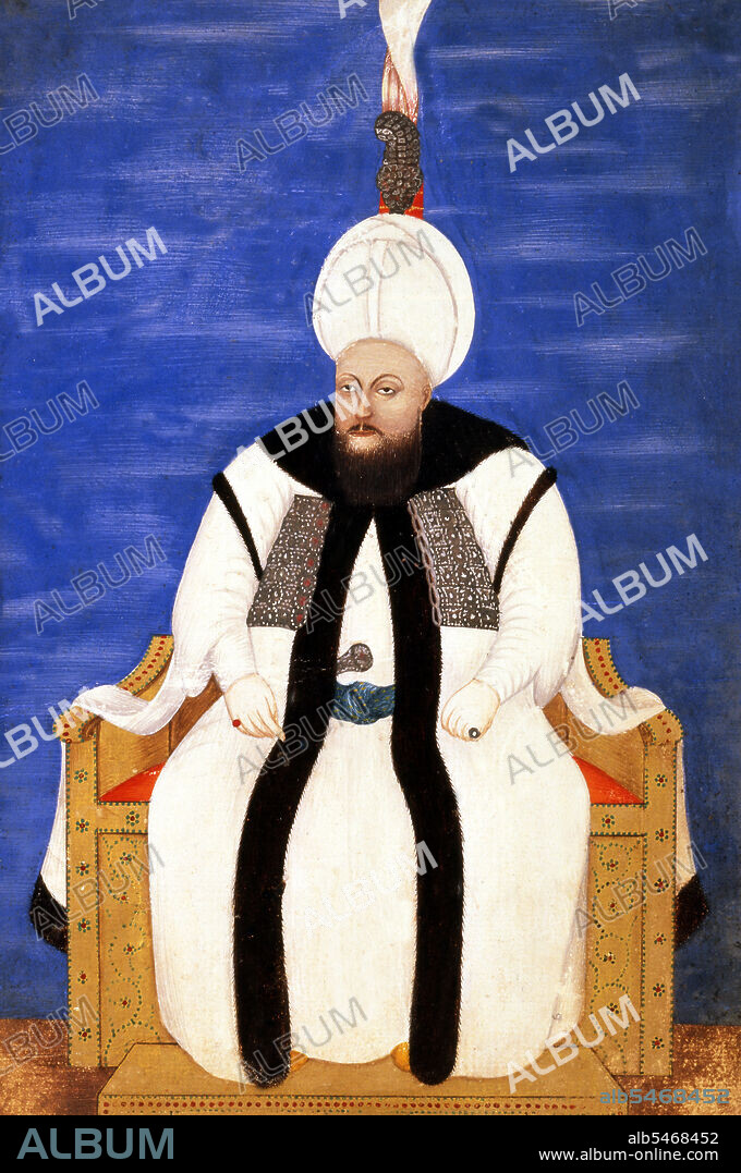 Mustafa III (January 28, 1717 – January 21, 1774) was the Sultan of the Ottoman Empire from 1757 to 1774. He was a son of Sultan Ahmed III (1703–30) and was succeeded by his brother Abdul Hamid I (1774–89). An energetic and perceptive ruler, Mustafa III sought to modernize the army and the internal state machinery to bring his empire in line with the Powers of Europe. Unfortunately the Ottoman state had declined so far that any general attempts at modernization were but a drop in the ocean, while any major plans to change the administrative status quo immediately roused the conservative Janissaries and imams to the point of rebellion. Mustafa III did secure the services of foreign generals to initiate a reform of the infantry and artillery. The Sultan also ordered the founding of Academies for Mathematics, Navigation and the Sciences. Well aware of his own military weakness, Mustafa III assiduously avoided war and was powerless to prevent the annexation of the Crimea by Catherine II of Russia (1762–96). However this action, combined with further Russian aggression in Poland compelled Mustafa III to declare war on Russia shortly before his death. He died at Topkapi Palace, Istanbul.