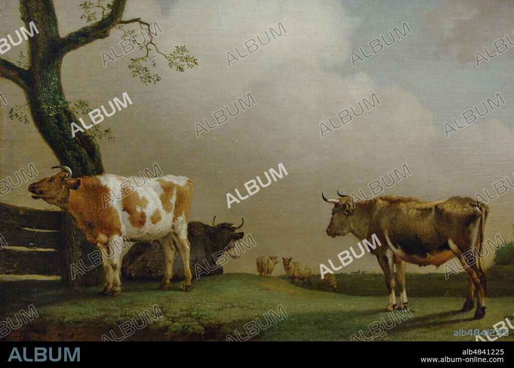 Paulus Potter (1626-1654). Dutch painter. The Meadow, 1652. Louvre Museum. Paris. France.