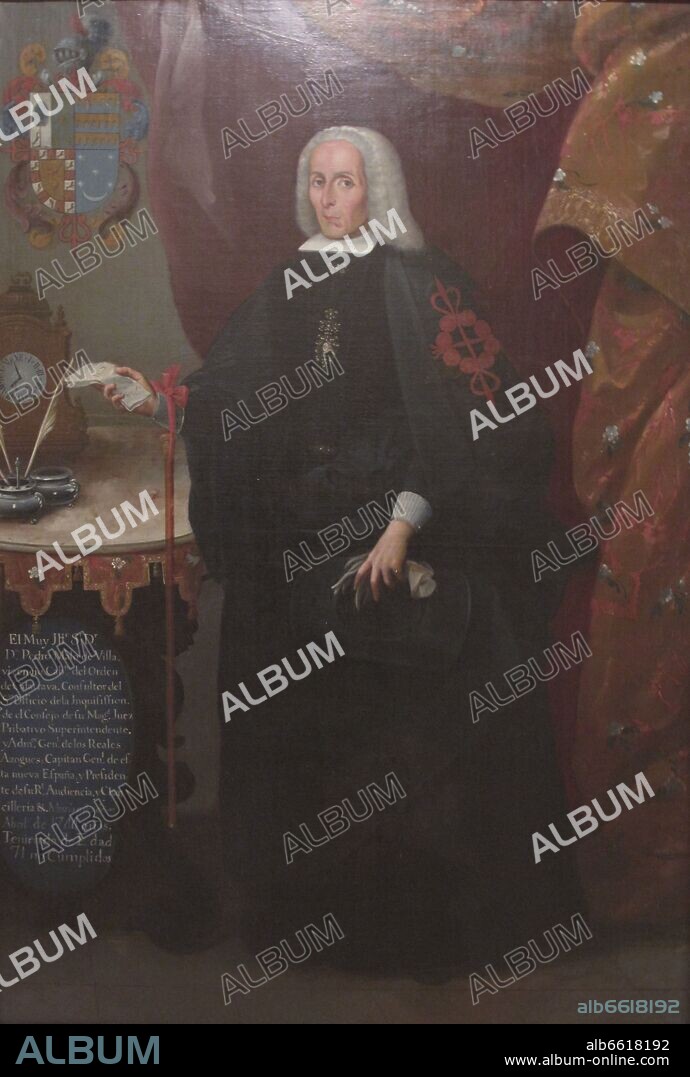 JOSÉ DE IBARRA. PEDRO MALO DE VILLAVICENCIO - SIGLO XVIII - PINTURA BARROCA.