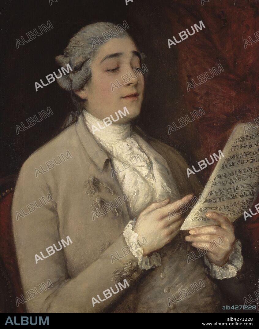 THOMAS GAINSBOROUGH. Portrait of Giusto Ferdinando Tenducci (1736-1790), known as il Senesino.