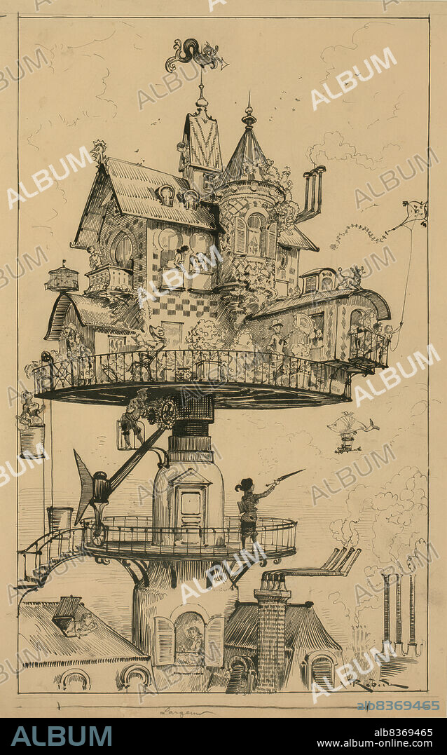 Illustration for "Le Vingtième Siècle" by Albert Robida.