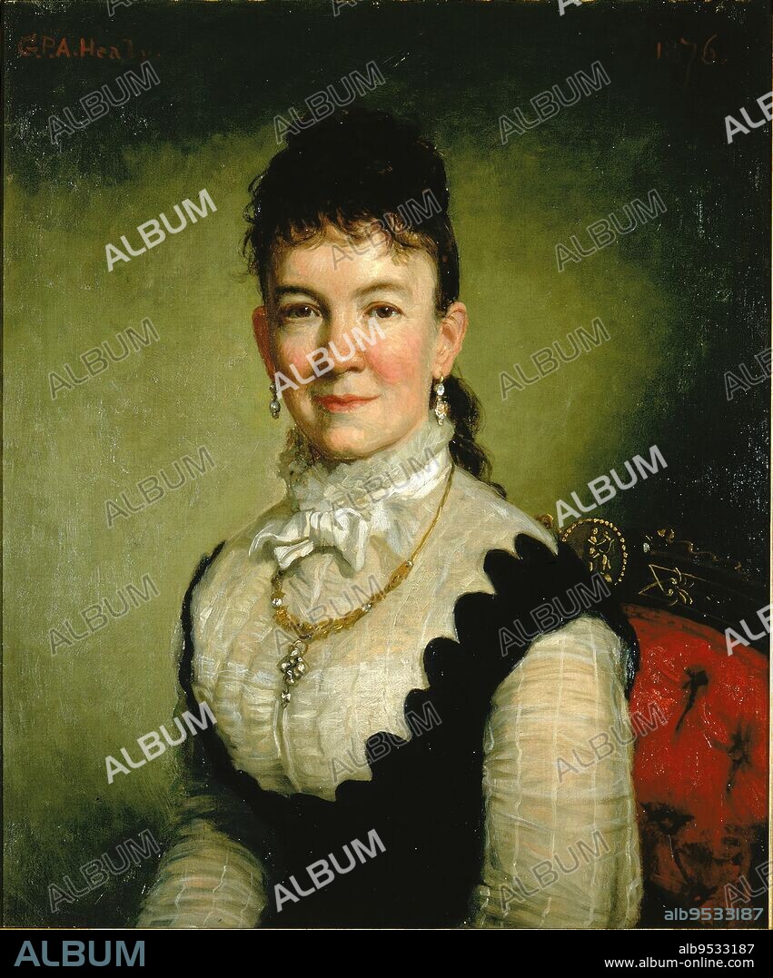 GEORGE PETER ALEXANDER HEALY. Mrs. Albert J. Myer (Catherine Walden). oil on canvas. Date: 1876.