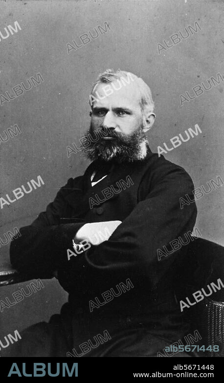 Angström, Anders Jonas Swedish physicist and astronomer. Lögdö (Westnorrland) 13.8.1814 - Uppsala 21.6.1874. Portrait. Photo, no date, c. 1860.
