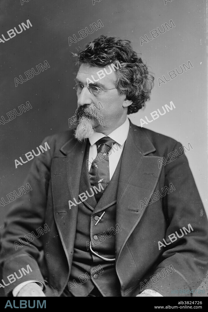 Mathew B. Brady (1822 - January 15, 1896) was an American photographer, credited with being the father of photojournalism. After taking numerous photographs of soldiers before going off to war he decided he needed to document the war itself. His efforts to document the American Civil War on a grand scale by bringing his photographic studio right onto the battlefields earned Brady his place in history. But once the war was over the public lost interest in seeing his photos, and his popularity and practice declined drastically. During the war, Brady spent over $100,000 to create over 10,000 plates. He expected the government to buy the photographs when the war ended, but when the government refused he was forced to sell his NYC studio and go into bankruptcy. Congress granted Brady $25,000 in 1875, but he remained deeply in debt. Depressed by his financial situation, loss of eyesight and devastated by the death of his wife in 1887, he became very lonely. He died penniless in the charity ward of Presbyterian Hospital in NYC in 1896, at the age of 73, from complications following a streetcar accident.