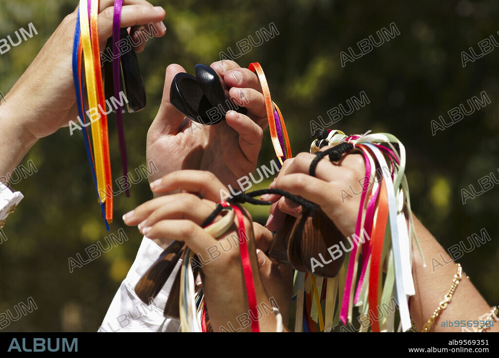baile de boleros mallorquines, Fiestas de Santa Càndida. Llucmajor.Migjorn.Mallorca.Islas Baleares. España.