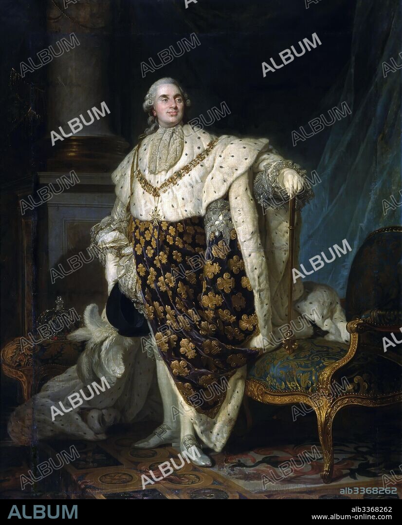 JOSEPH SIFFRED DUPLESSIS. Portrait of the King Louis XVI (1754-1793).