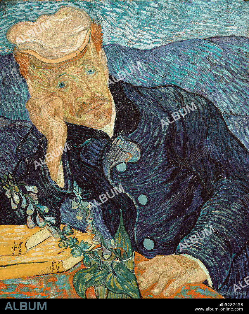 VINCENT VAN GOGH. Portrait of Dr Paul Gachet.