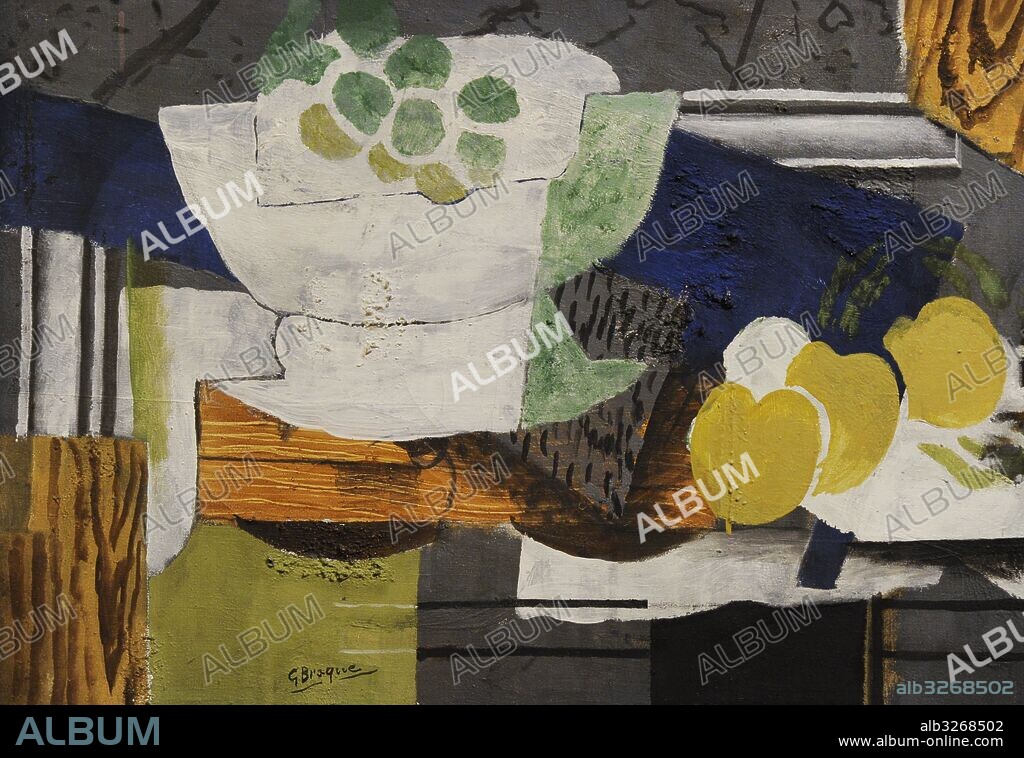 Georges Braque (1882-1963). Pintor francés, fundador junto con Picasso del cubismo. Bodegón, 1920. Galeria Nacional. Museo Nacional de Arte, Arquitectura y Diseño. Oslo. Noruega.