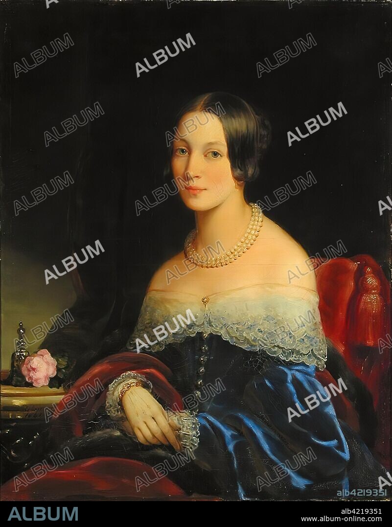 CHRISTINA ROBERTSON. 'Portrait of Yulia F. Kurakina (1814-1881)'. 1841. Dimensions: 93x73 cm.