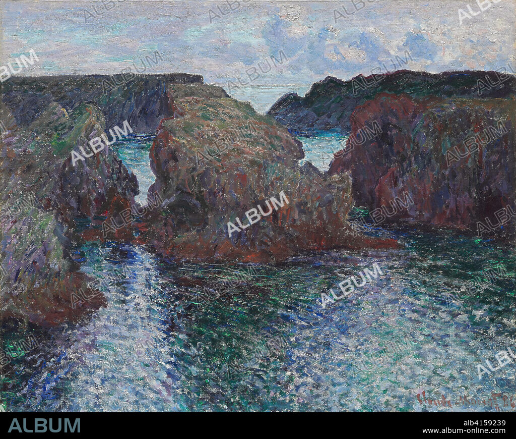 Rocks at Port-Goulphar, Belle-Île. Claude Monet; French, 1840-1926. Date: 1886. Dimensions: 66 × 81.8 cm (26 × 32 3/16 in.). Oil on canvas. Origin: France.