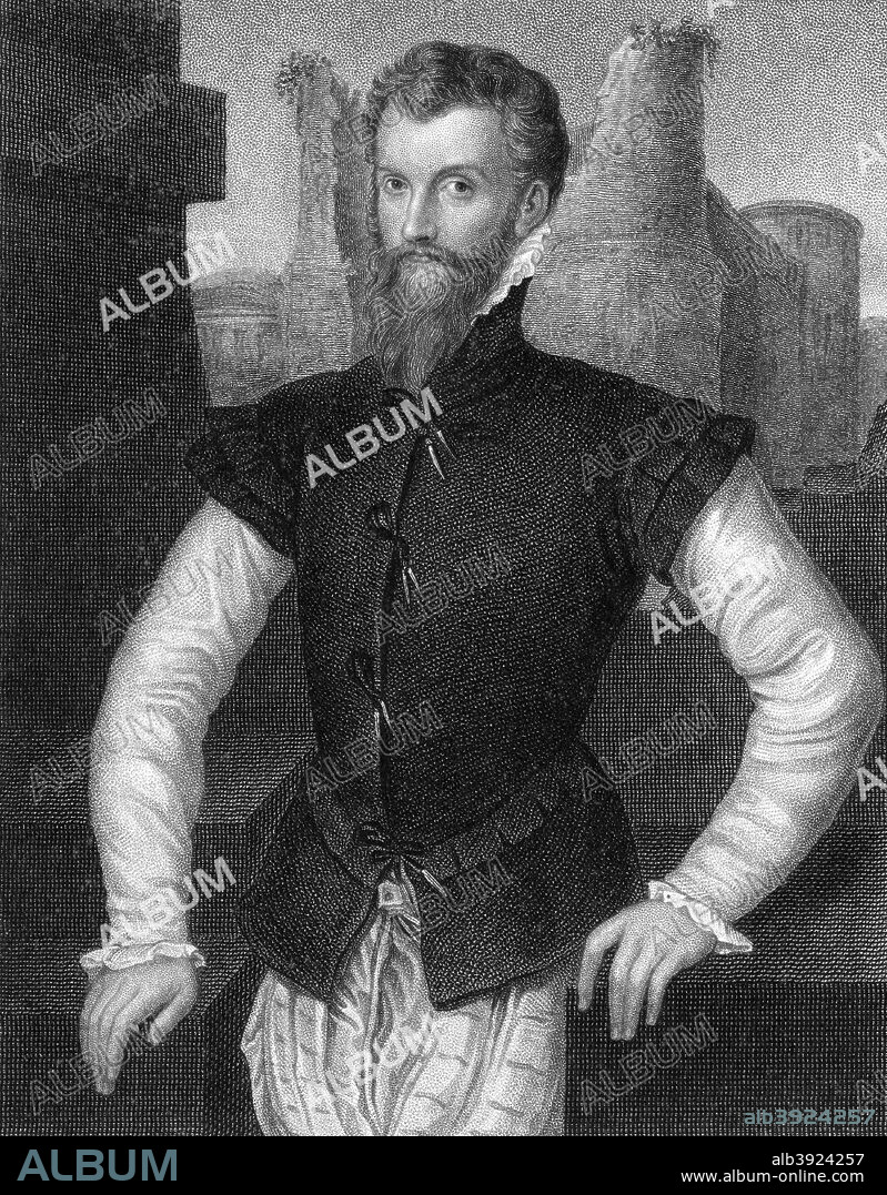 Edward Courtenay, 1st Earl of Devon (c1527-1556), 1824. Courtenay was the only son of Henry Courtenay, 1st Marquess of Exeter, and his second wife Gertrude Blount. His maternal grandparents were William Blount, 4th Baron Mountjoy and his third wife Ines de Benegas. From Portraits of Illustrious Personages of Great Britain by Edmund Lodge, published by Harding and Lepard (London, 1824).