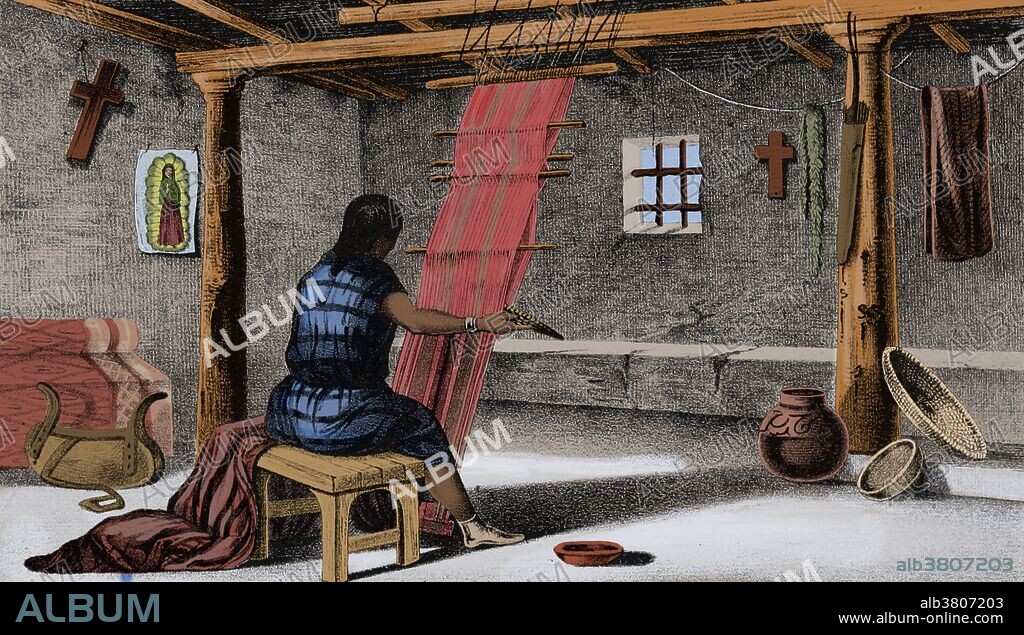 Pueblo Zuni Weaving, 1850s