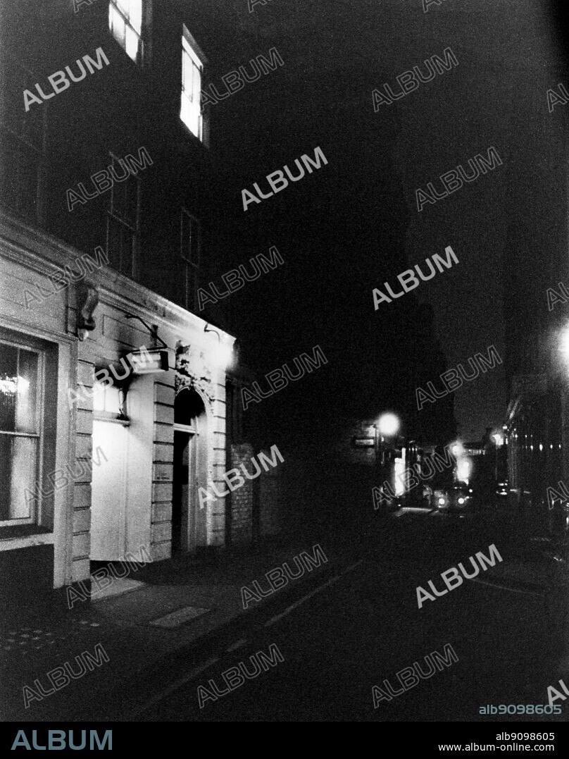 The Adelphi Theatre London stage door where William Terriss the actor was murdered in 1897 his ghost haunts the area.