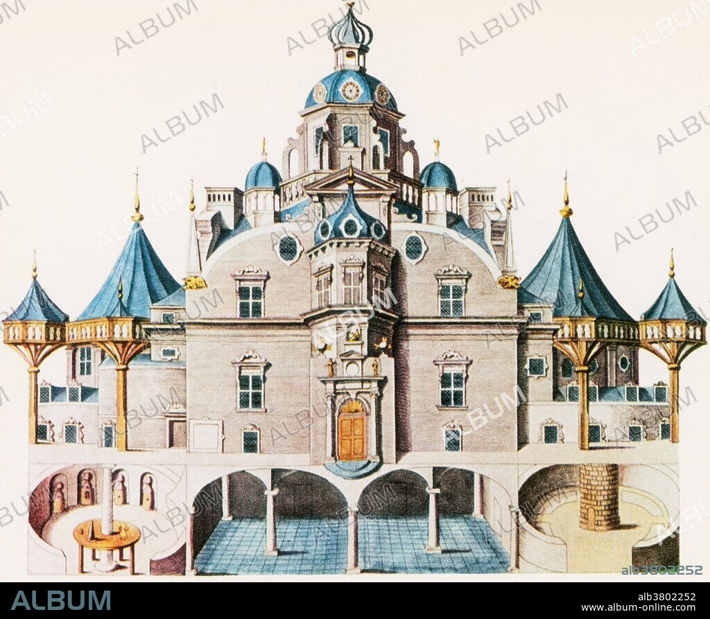 Uraniborg, an astronomical observatory operated by Brahe in Denmark. Tycho Brahe (December 14, 1546 - October 24, 1601) was a Danish astronomer and alchemist. After becoming interested in astronomy as a student in Copenhagen, he realized the difficulty of making accurate measurements of celestial bodies with the instruments of the day. His designs for new methods and devices won him great fame. He was granted an estate on the island of Hven to conduct his research, and funding to build the Uraniborg observatory. As an astronomer he worked to combine the geometrical benefits of the Copernican system with the philosophical benefits of the Ptolemaic system into his own model of the universe, the Tychonic system. He was the last of the major naked eye astronomers. He is credited with the most accurate astronomical observations of his time, and the data was used by his assistant, Johannes Kepler, to derive the laws of planetary motion. No one before him had attempted to make so many planetary observations. Due to a duelling injury at university, he always wore a metal nose prosthetic. In 1601 he contracted a bladder or kidney ailment after attending a banquet and died several days later at the age of 54.