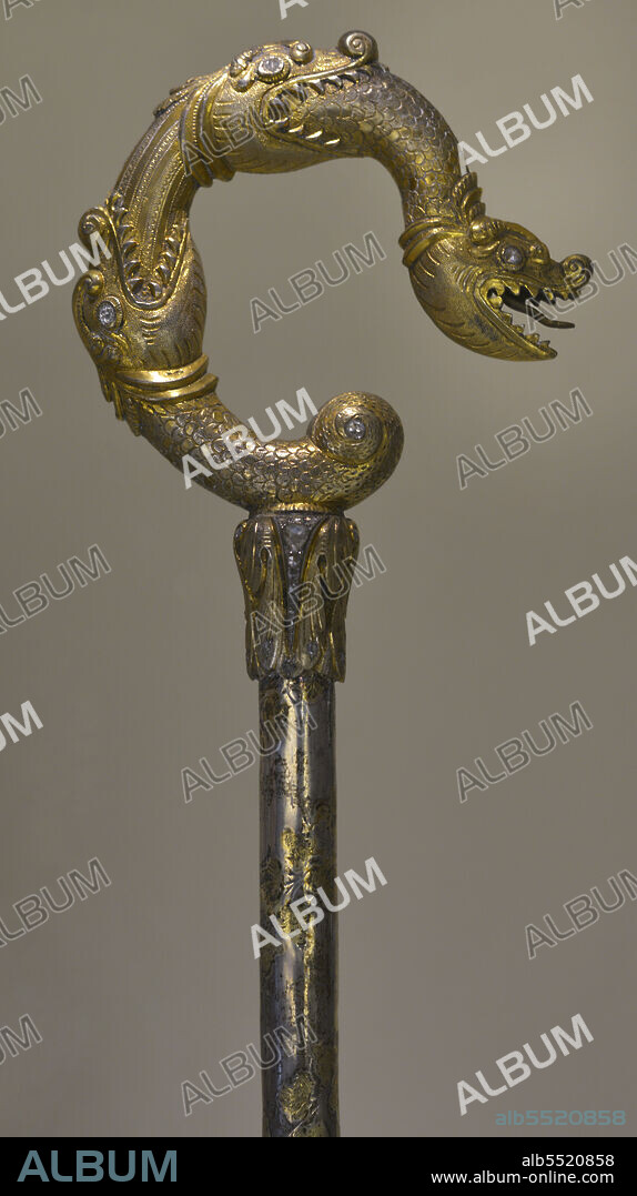 Báculo. SIglo XVII (?). Georgia (?). Metal dorado y plateado, diamantes. Museo Calouste Gulbenkian. Lisboa. Portugal.
