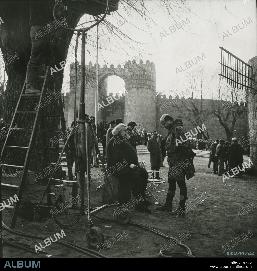 Ávila, February 1965. Orson Welles during the filming of "Chimes at Midnight".