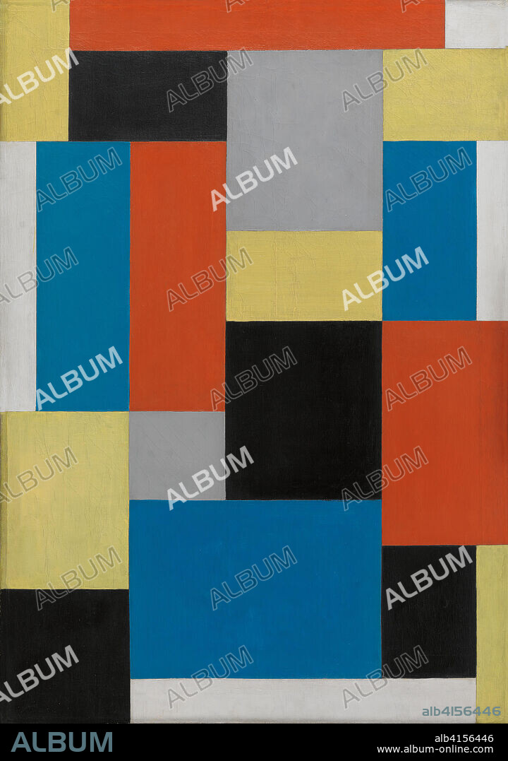Theo van Doesburg (Utrecht, 1883-Davos, 1931). Composición XX (1920). Óleo sobre lienzo. 92 x 71 cm.