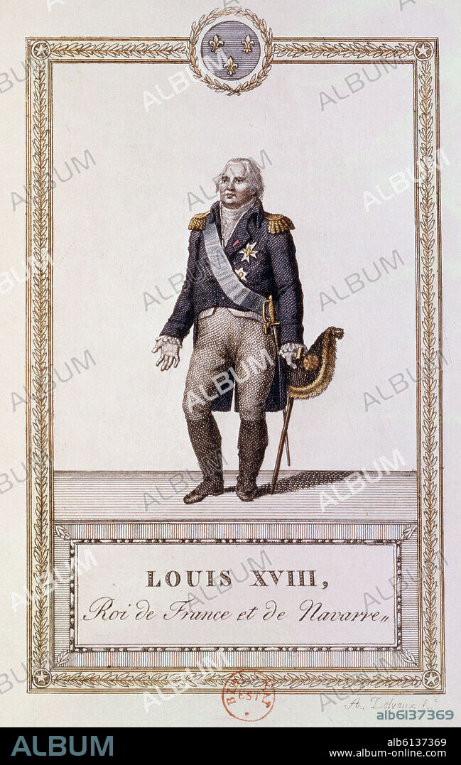 LUIS XVIII REY DE FRANCIA.