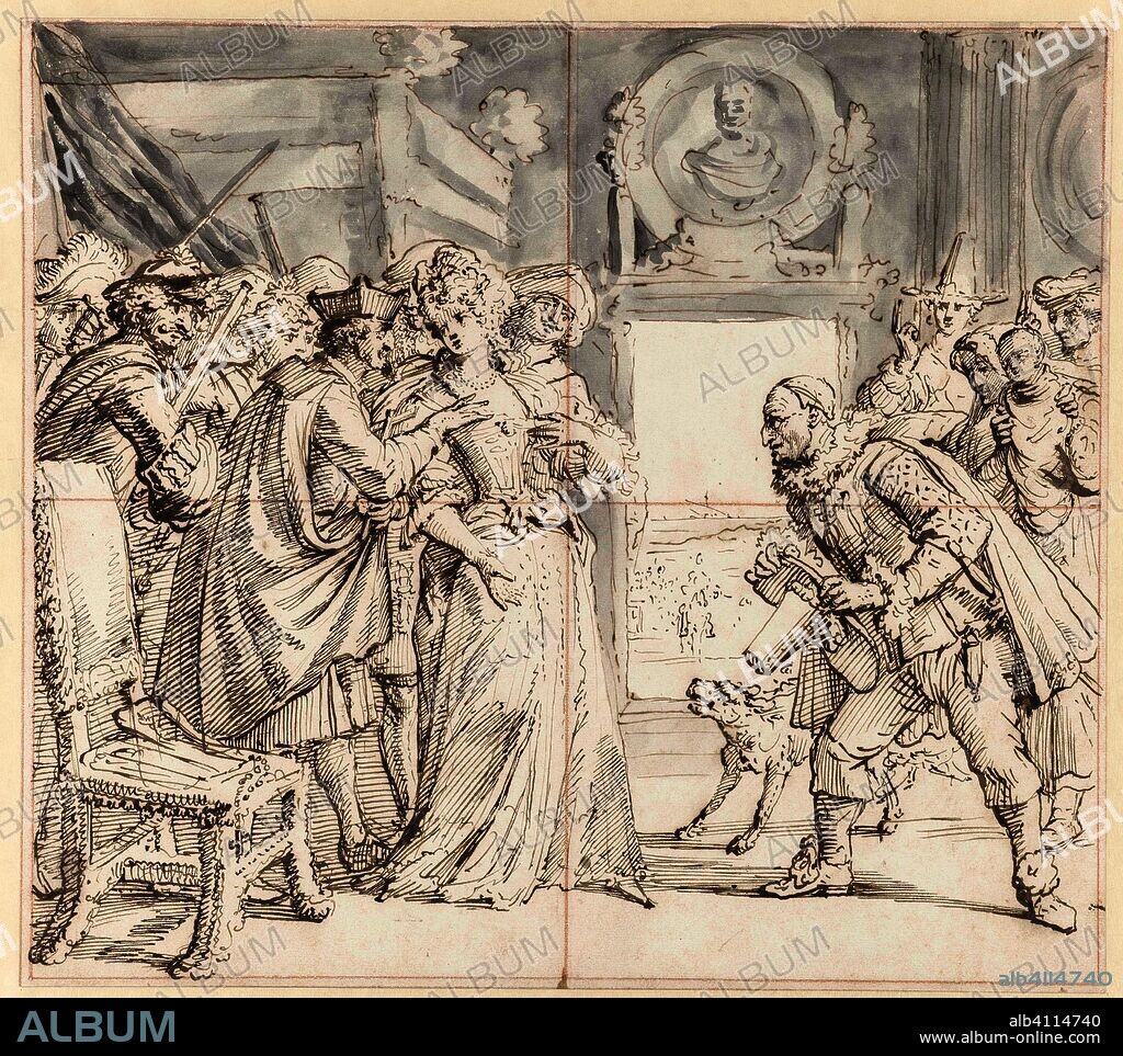 Cartoon on Louis XIV and the persecution of Protestants in France, 1689. Draughtsman: Romeyn de Hooghe. Dating: 1689. Measurements: h 334 mm × w 373 mm.