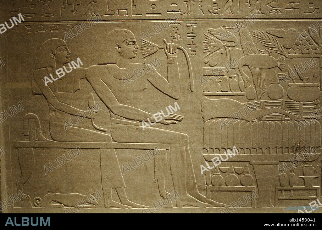 ARTE EGIPCIO. EGIPTO. ESTELA FUNERARIA DE INTEF. DINASTIA XI. PRIMER PERIODO INTERMEDIO. Procede posiblemente de Herakleopolis. Museo Metropolitano de Arte. Nueva York. Estados Unidos.