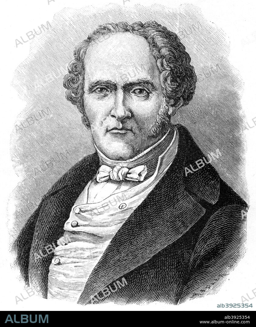 François Marie Charles Fourier, French utopian socialist, (1903). Fourier (1772-1837) believed that universal harmony could be achieved by reorganizing society into cooperatives called 'phalanxes', each numbering about 1500 people, who would share labour, wealth and housing. A print from The World's History, A Survey of Man's Record, by Dr HF Helmolt, Volume II, William Heinemann, London, 1903.