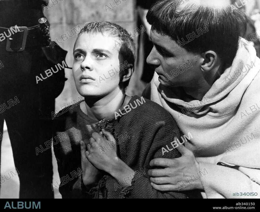 JEAN SEBERG in SAINT JOAN, 1957, directed by OTTO PREMINGER. Copyright UNITED ARTISTS.