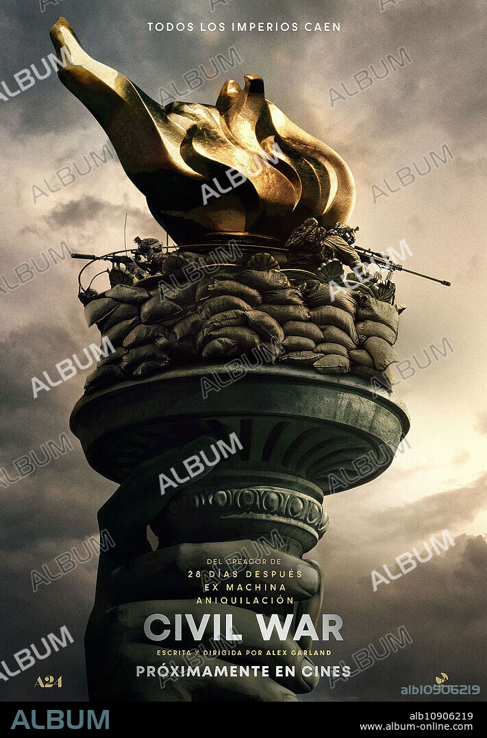 Poster of CIVIL WAR, 2024, directed by ALEX GARLAND. Copyright A24/DNA Films/IPR.VC.