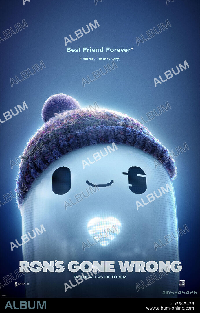 Poster de RON DA ERROR, 2021 (RON'S GONE WRONG), dirigida por ALESSANDRO CARLONI, JEAN-PHILIPPE VINE y SARAH SMITH. Copyright 20th Century Fox Animation.