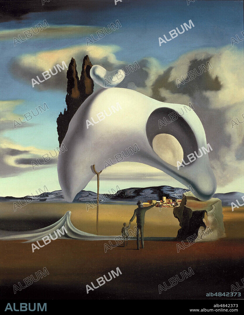 SALVADOR DALÍ. Vestiges ataviques après la pluie (Atavistic Vestiges after the Rain).