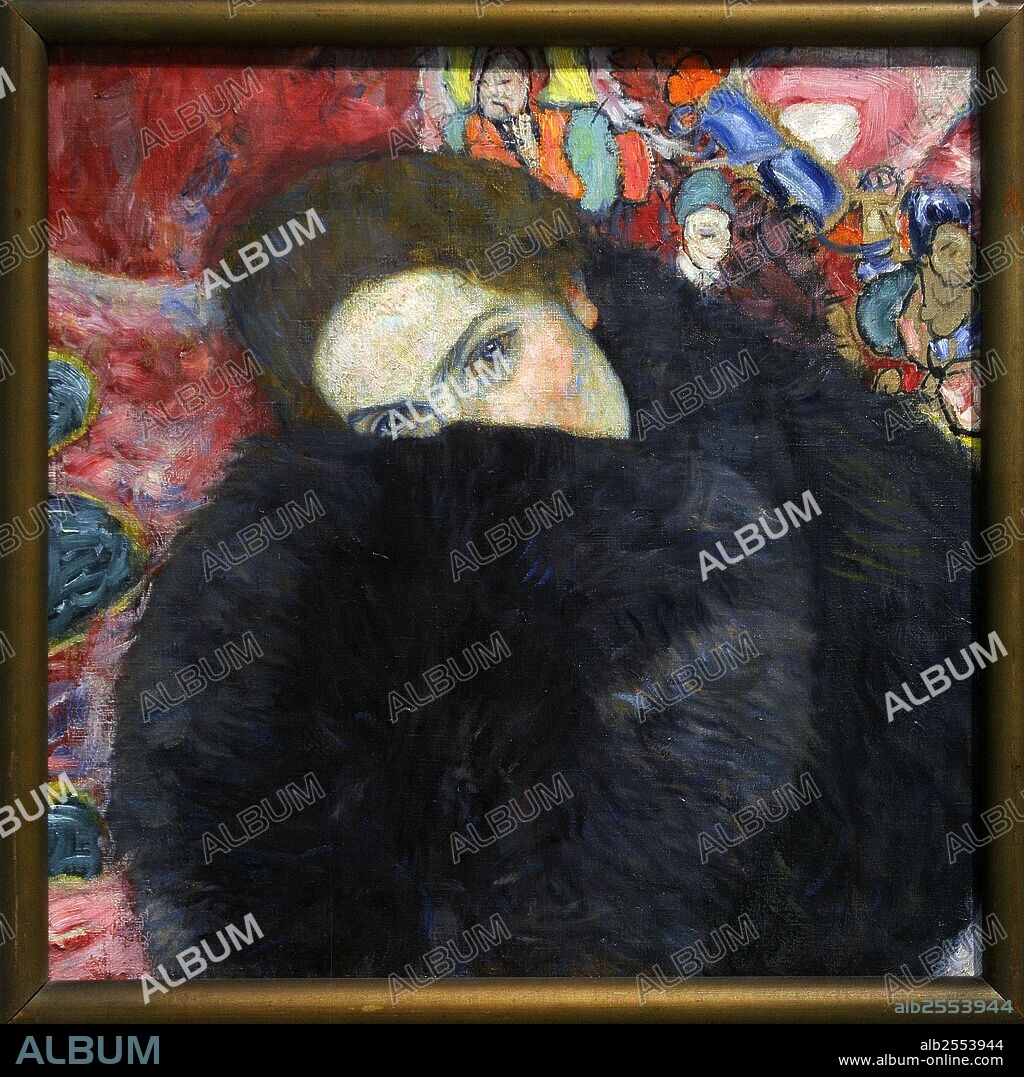 Gustav Klimt (1862-1918). Austrian painter. Lady with a Muff, 1916-1917. National Gallery. Prague. Czech Republic.
