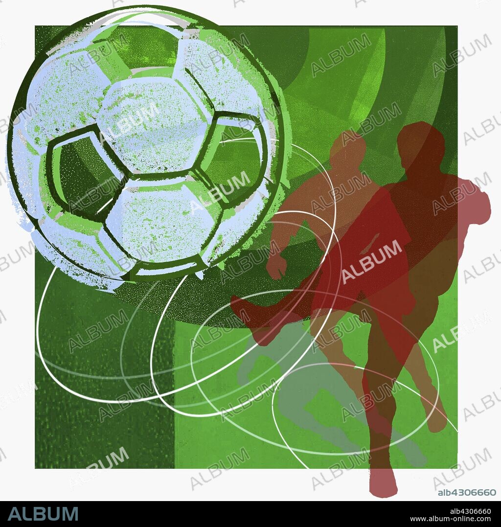 Man kicking soccer ball.