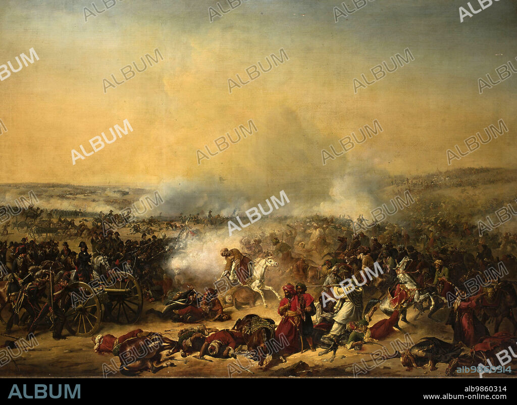 Battle of Sediman, Battle of Sidmant al-Jabal of 8 October 1798, Historical, digitally restored reproduction from an original of the time.