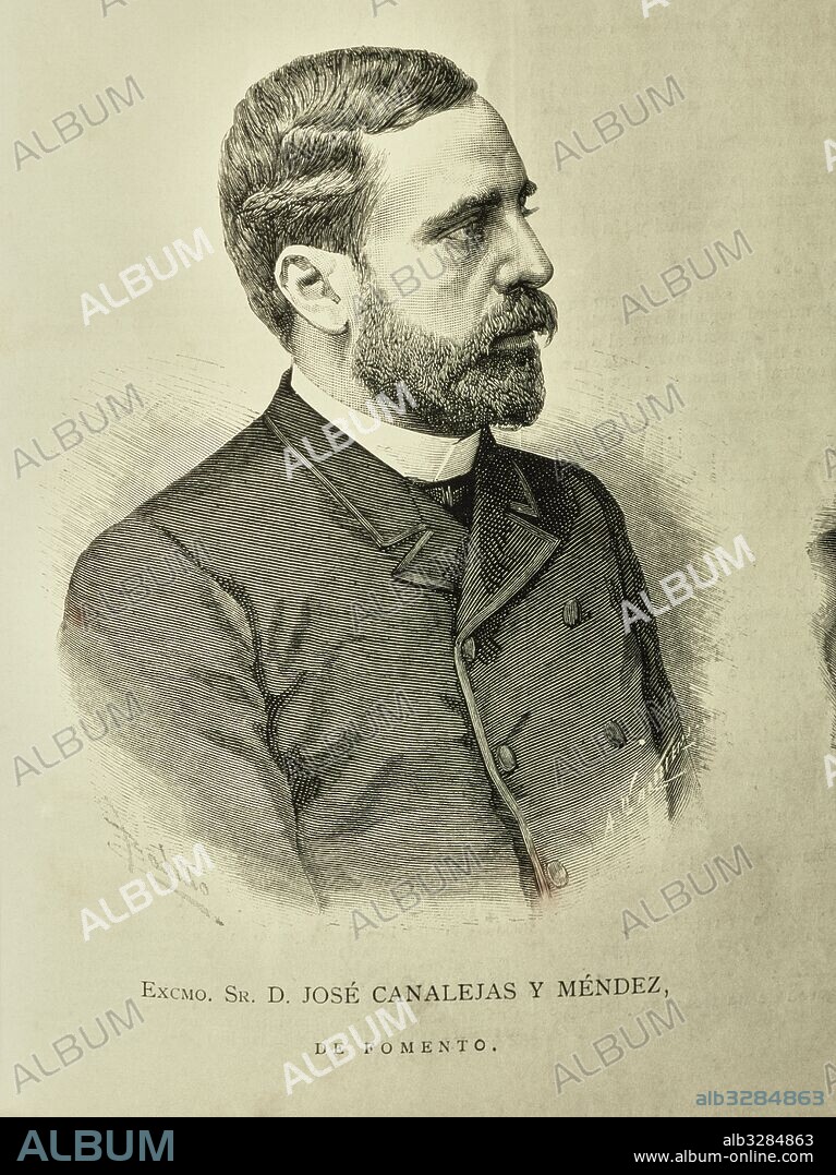 Retrato de José Canalejas (1854-1912) . Anónimo. Abogado y político liberal.Diputado con el partido liberal en 1881. Presidente del Congreso de los Diputados (1905-06). Colección Particular, Madrid.