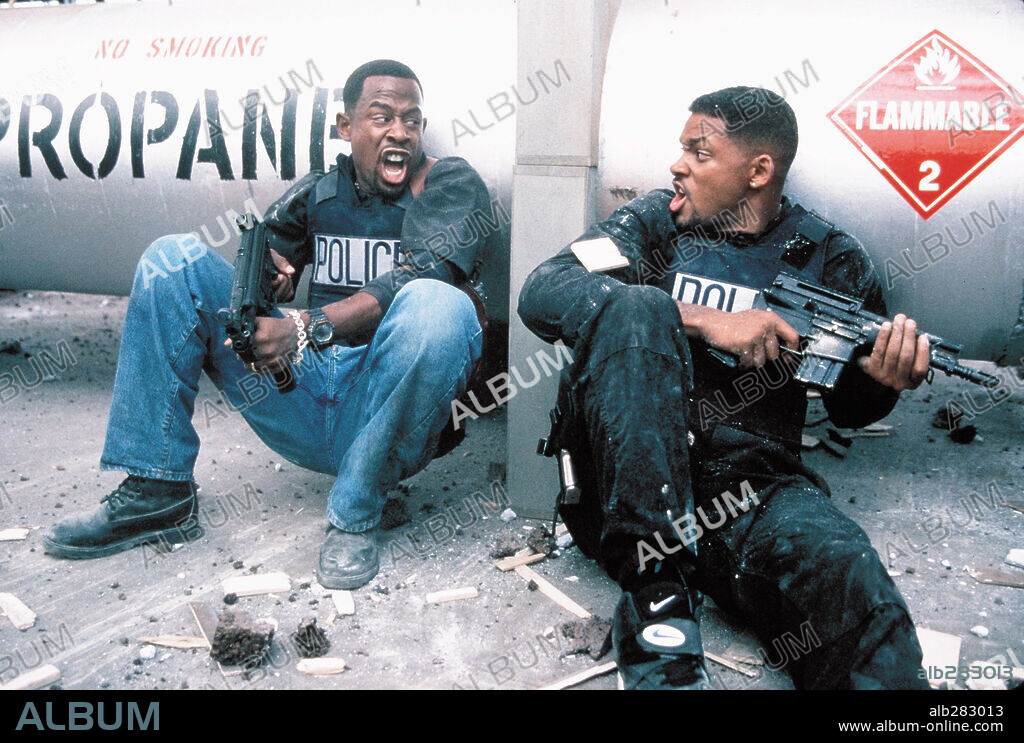 MARTIN LAWRENCE und WILL SMITH in BAD BOYS - HARTE JUNGS, 1995 (BAD BOYS), unter der Regie von MICHAEL BAY. Copyright COLUMBIA PICTURES / FARMER, JON.