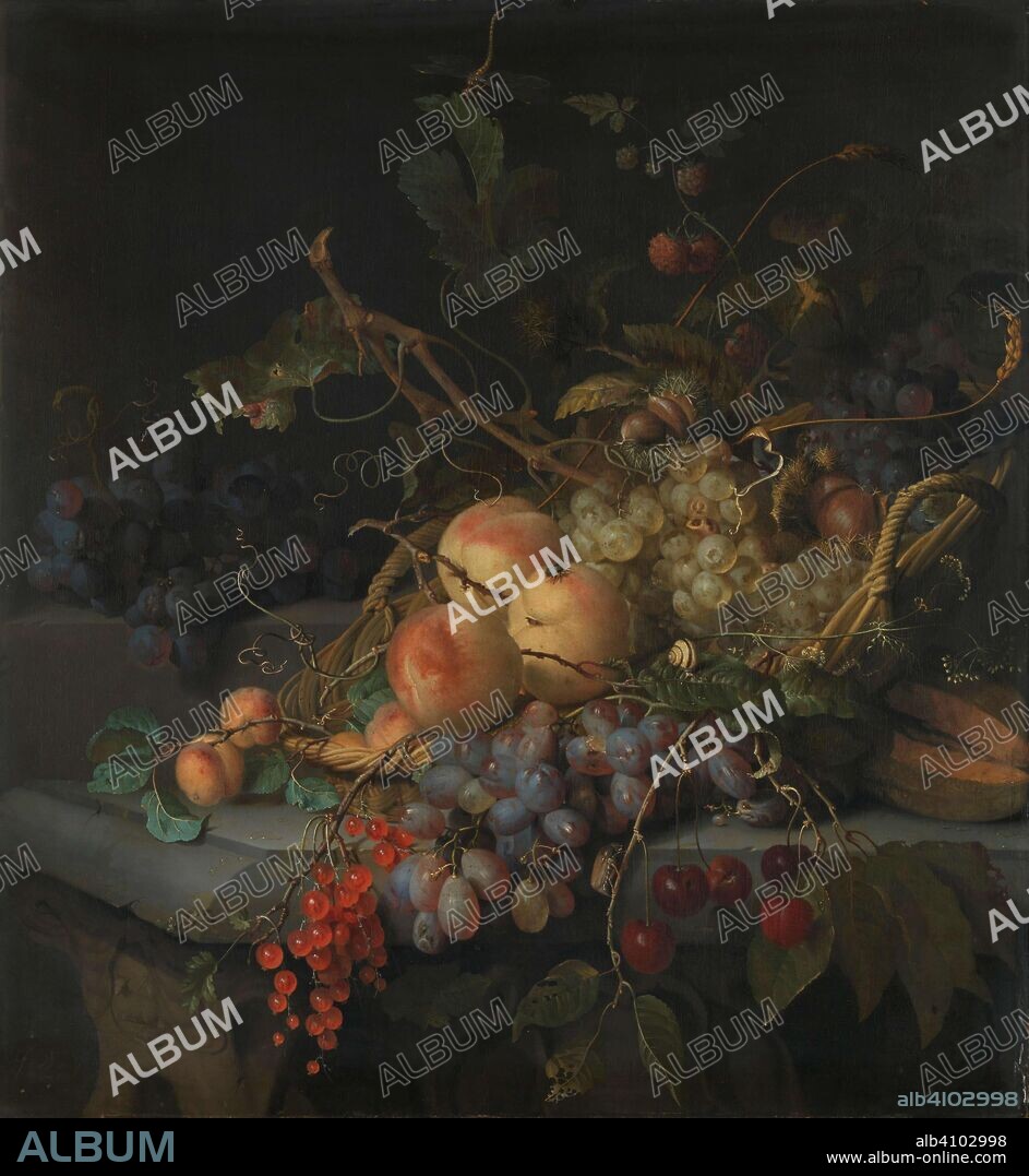 JACOB VAN WALSCAPELLE. Still Life with Fruit. Dating: c. 1670 - c. 1727. Measurements: h 68 cm × w 63 cm; d 6.8 cm.