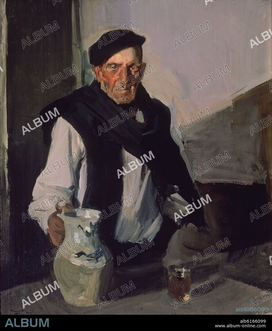 JOAQUIN SOROLLA. BEBEDOR VASCO-1910.