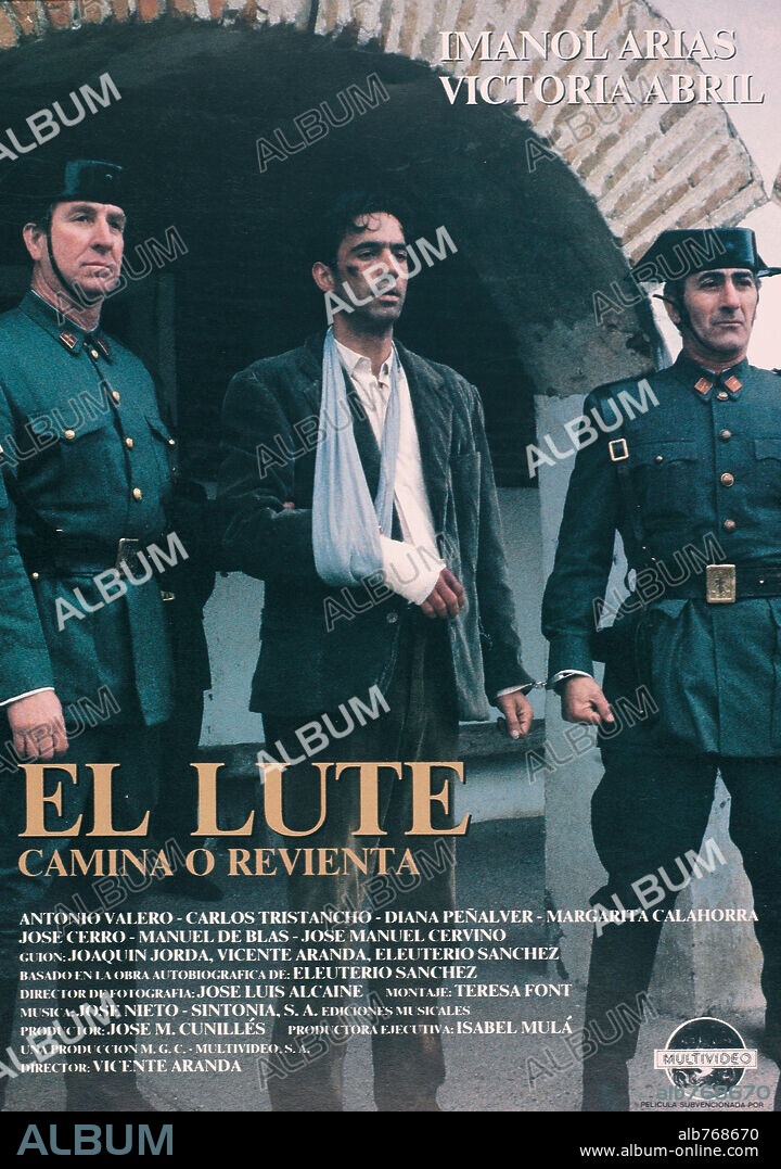 Poster de LUTE, EL: CAMINA O REVIENTA, 1987, dirigida por VICENTE ARANDA. Copyright MULTIVIDEO.