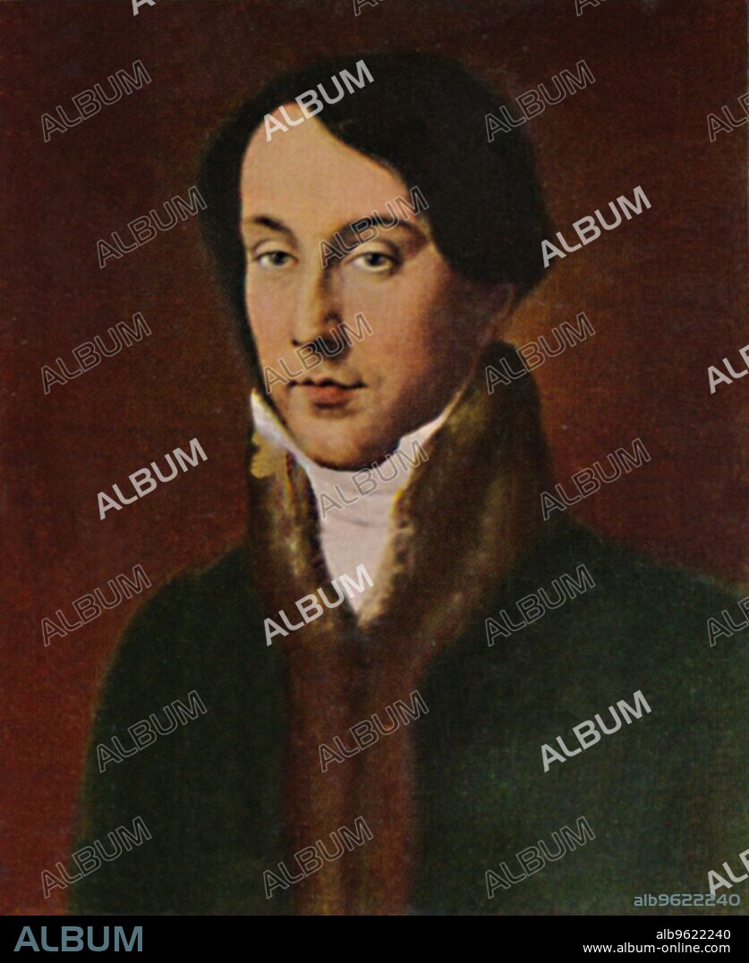 'Chopin 1810-1849', 1934. Frédéric François Chopin (1810-1849), Polish composer and virtuoso pianist of the Romantic era who wrote primarily for the solo piano. From "Die Großen der Weltgeschichte". [Eckstein-Halpaus, Dresden, 1934].