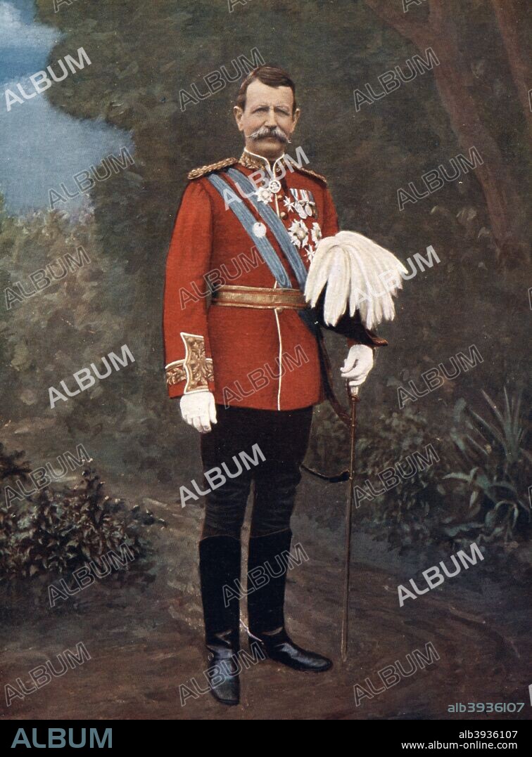 General Sir Charles Warren, British soldier, 1902. Warren (1840-1927) was an officer in the British Royal Engineers. In later life he was Commissioner of Police of the Metropolis, the head of the London Metropolitan Police, from 1886 to 1888, during the period of the Jack the Ripper murders.