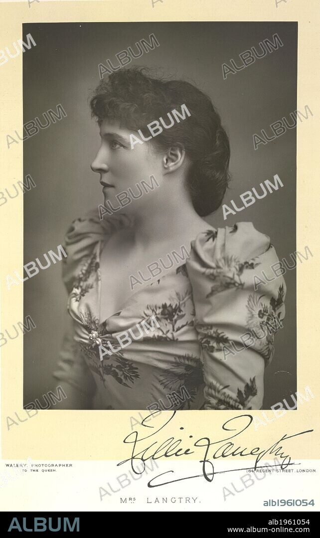 Lillie Langtry. Our Celebrities. A portrait gallery. ... Portraits. London, 1888, [96.]. Source: 1764.e.5,. Language: English.