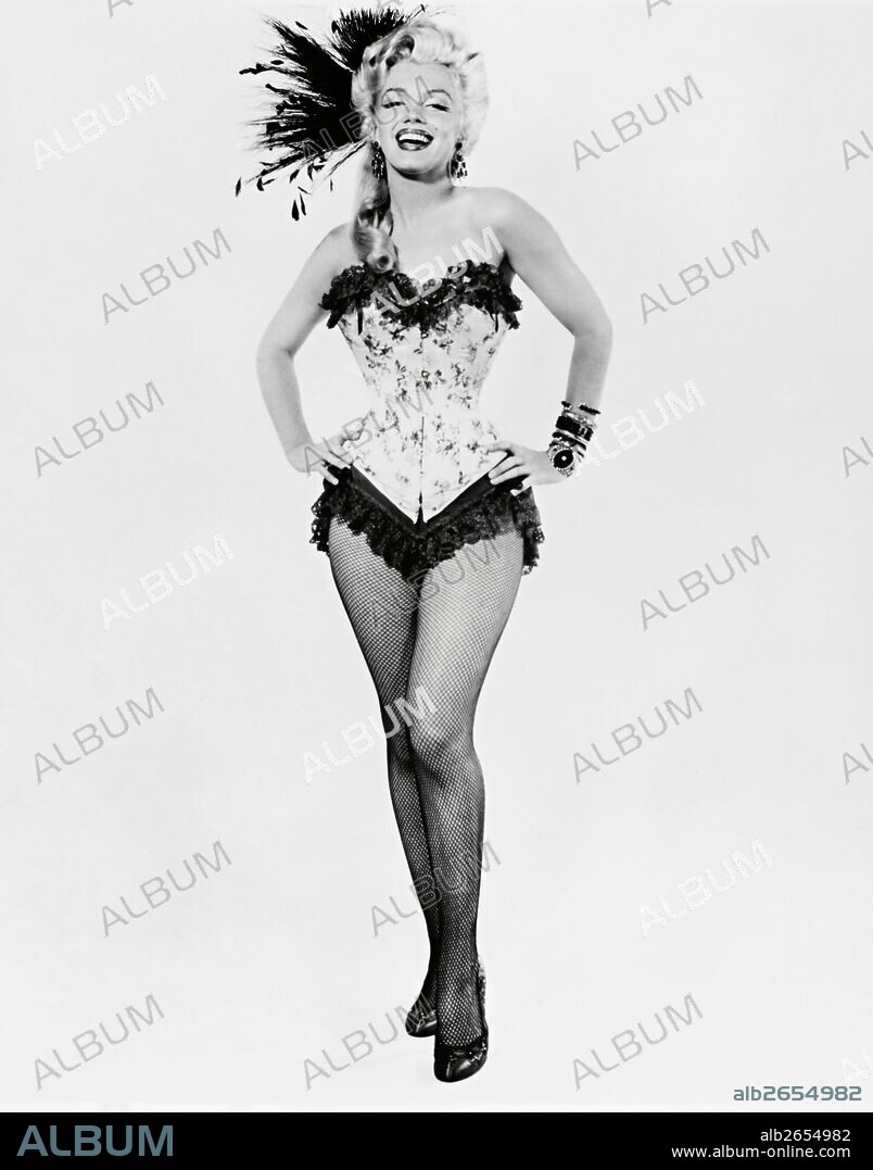 NORMA JEAN BAKER. MARILYN MONROE in RIVER OF NO RETURN, 1954, directed by OTTO PREMINGER. Copyright 20TH CENTURY FOX.