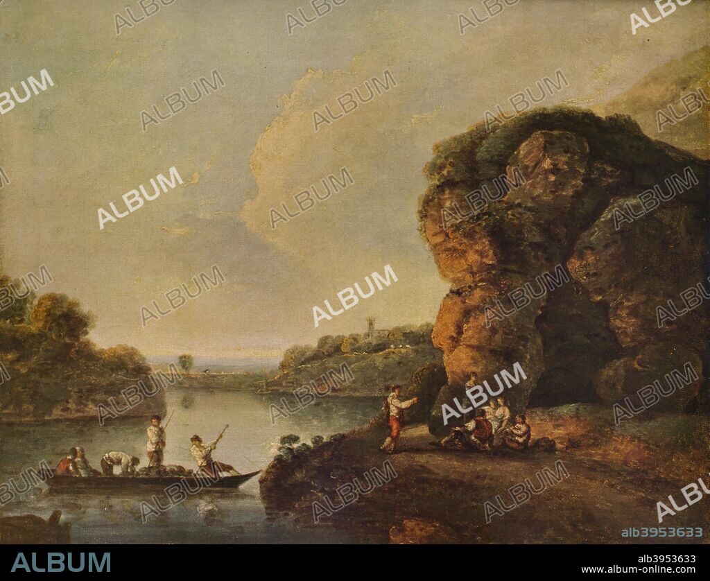 'Landscape, with River and Boats', c1758, (1938). From A Catalogue of the Pictures and Drawings in the collection of Frederick John Nettleford, Volume IV, by C. Reginald Grundy and F. Gordon Roe. [Emrose and Sons Ltd., London and Derby, 1938].