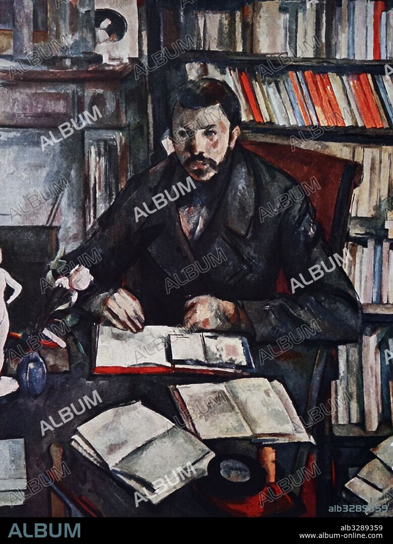 Portrait of Gustave Geffroy by Paul Cezanne (1839-1906) a French artist and post-impressionist painter. Dated 19th Century.