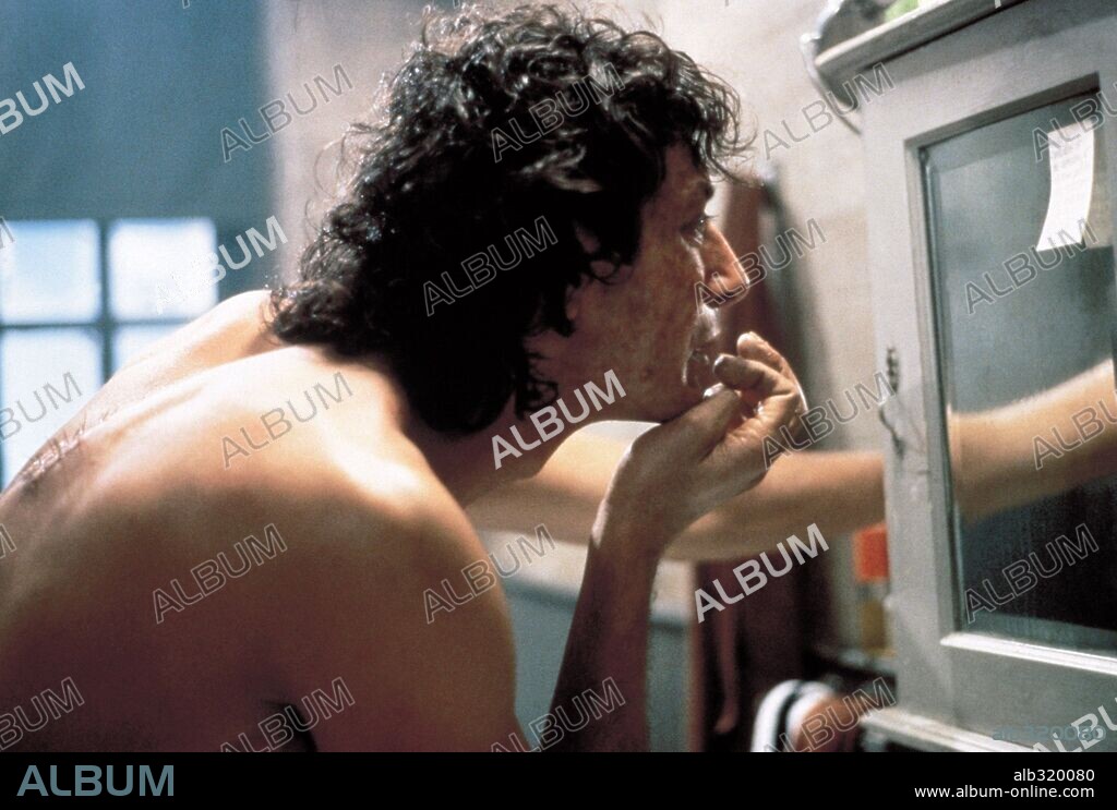 JEFF GOLDBLUM en LA MOSCA, 1986 (THE FLY), dirigida por DAVID CRONENBERG. Copyright 20TH CENTURY FOX.