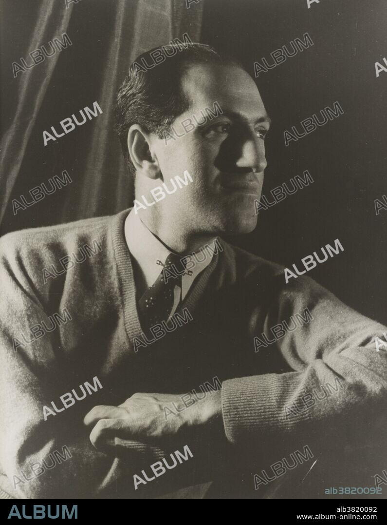 George Gershwin (September 26, 1898 - July 11, 1937) was an American composer and pianist. His compositions spanned both popular and classical genres. He began his career as a song plugger, but soon started composing Broadway theater works with his brother Ira Gershwin and Buddy DeSylva. He moved to Paris to study with Nadia Boulanger, where he began to compose An American in Paris. After returning to New York City, he wrote Porgy and Bess with Ira and the author DuBose Heyward. Initially a commercial failure, Porgy and Bess is now considered one of the most important American operas of the twentieth century. He moved to Hollywood and composed numerous film scores until his death in 1937, at the age of 38, from a brain tumor. His compositions have been used in numerous films and on television, and several became jazz standards recorded in many variations. Countless singers and musicians have recorded his songs. Photographed by Carl Van Vecten, March 28, 1937.