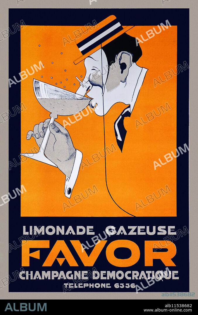 UNKNOWN. Limonade Gazeuse Favor Champagne Democratique / a brand of lemonade.