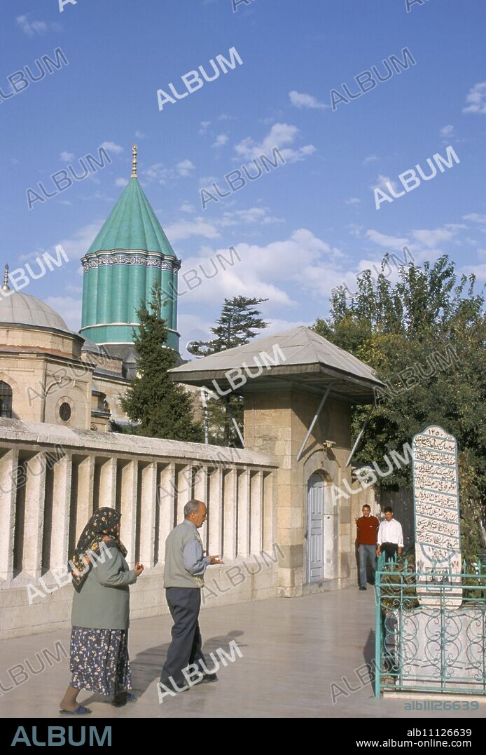 Meylana (Mevlana) Museum, Rumi's Grave, Konya, Anatolia, Turkey, Asia Minor, Asia.