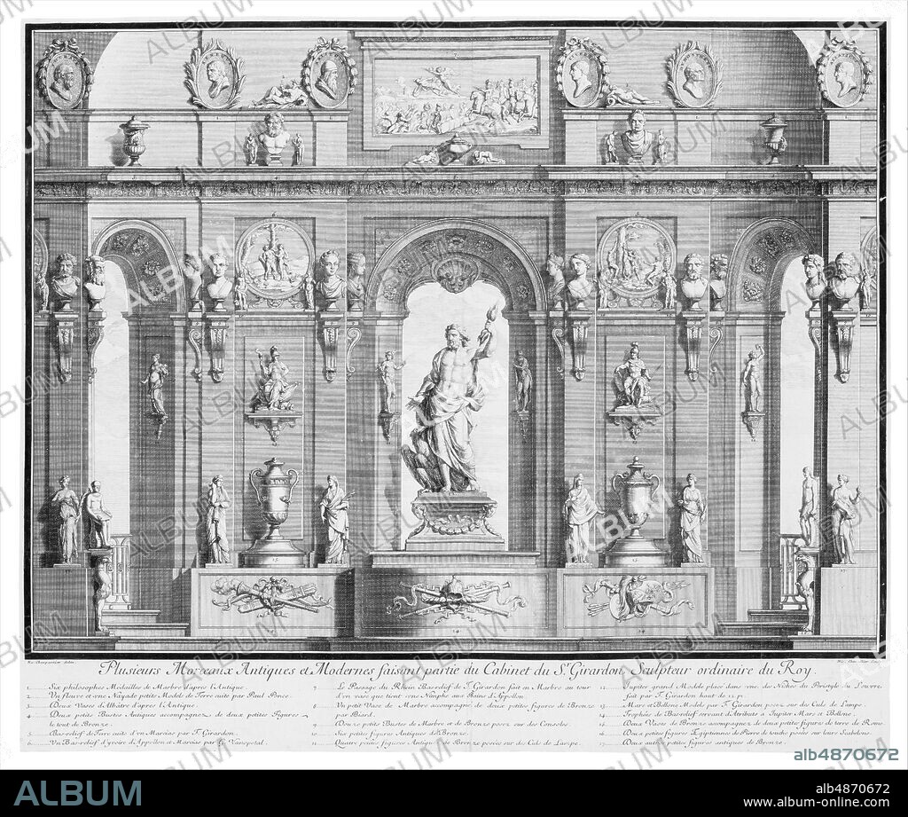 NICOLAS CHEVALIER. La Galerie de Girardon, 18th century.